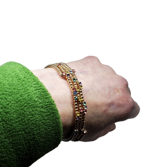 Nordstrom NEW Adjustable Bead & Crystal Bracelet - Picture 3 of 8